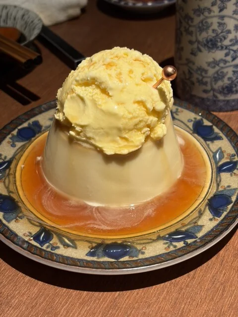 食べログのsinensis口コミに投稿した杏仁豆腐とバニラアイス